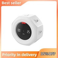 Multi-Hexagon Cube Timer 90-Minute Sensor Digital Timer with LED Screen 7 Set Time Management Tools 