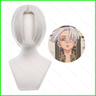 YB1 Tokyo Revengers Kurokawa Izana Cosplay Wig White Centre Parting Short Hair Halloween Cosplay Dec