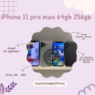 Iphone 11 pro max 64gb 256gb fullset second ex inter
