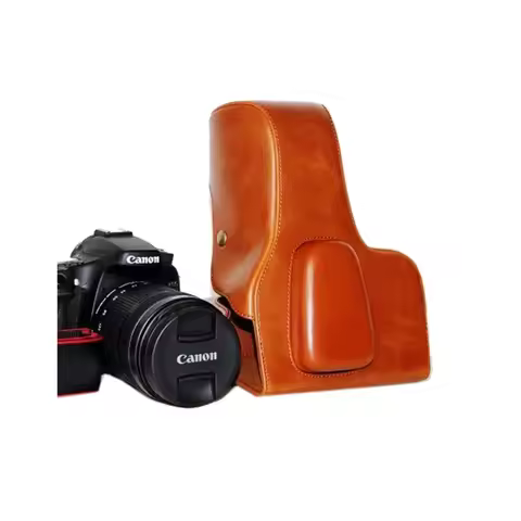 portable PU Leather camera case bag Cover for Canon EOS 80D 90D 70D 60D 80DII DSLR camera shell prot