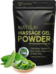 Japanese Nuru Massage Gel Powder 50g - Matsuri Edition | Resealable Sachet | Seaweed & Green Tea | M