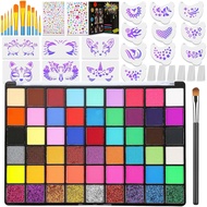 Professional Face Painting Kit for Kids and Adults – 54 Color Water Activated Cosplay Makeup Kit Non