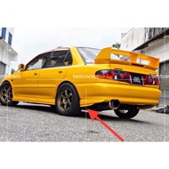 Evo3 Evo 3 Rear Skirt Lip Bumper Set For Proton Wira Sedan / Aeroback E3 Fiber NO PAINT