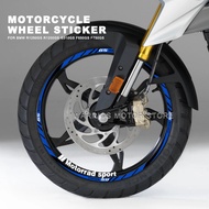 Motorcycle Wheel Sticker Waterproof Hub Decal Rim Stripe Tape For R1250 GS r 1200 gs G310 GS F650GS 