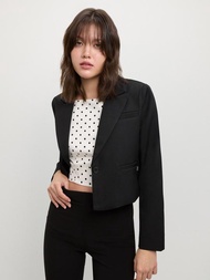 [Pomelo] เสื้อเบลเซอร์ทรงครอป / Cropped Blazer – Black