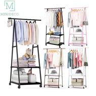 Metal Clothes Rack Cloth Rack Hanging Organizer Drying Rack / Easy Move Metal Triangle Clothes Rack 