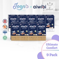 Aiwibi Baby Ultimate Comfort Diapers Tape & Pants (9Pack)