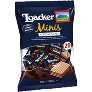 Bánh Xốp Quadratini Loacker minis Cream kakao& Napolitaner 200g