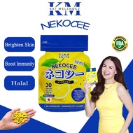 NEKOCEE 15-in-1 Lemon Capsules 30s | Japan Vitamin C + Glutathione Whitening & Detox Halal Supplemen