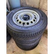 Toyota Hilux Grandtrek Dunlop AT20 Tyres 225/70R17 With Steel Rims Wheel Set (Set of 4) Take Off -Ma