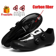 2023 Carbon fiber sole cycling shoes mtb bike sneakers cleat Non-slip Men's biking shoes Bicycle shoes spd road footwear speed