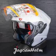 INK HELMET TERRA 2 SOLID | SILVER GLOSSY | TERRA2 DOUBLE VISOR