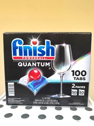 Finish Powerball Quantum Dishwasher ฟินิช ผลิตภัณฑ์ล้างจานชนิด เจล สำหรับเครื่องล้างจานอัตโนมัติ 100