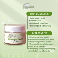 Whitening secret cream hanaami, underarm Whitening cream, groin Whitening cream, BPOM neck Whitening