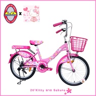 จักรยานคิตตี้ 20นิ้ว Hello Kitty LA Bicycle ลิขสิทธิ์แท้!! จักรยานเด็ก รถจักรยานคิตตี้ จักรยานแม่บ้าน คิตตี้ รถจักรยานเด็กคิตตี้ จักรยานแอลเอ