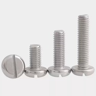 304 Stainless Steel Round Head Flat Slot Bolt M1.6/M2/M2.5/M3/M4/M5 (XD-PH)
