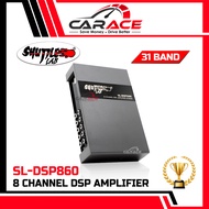 SHUTTLE LAB SL-DSP860 8 Channel DSP Amplifier Plug & Play DSP 31 Band EQ Car DSP with Amplifier 8CH