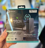 🔥💥全新現貨🔥💥 ARGO PowerZap T14 8合1 140W 超薄 GaN 快充氮化鎵充電器 香港行貨