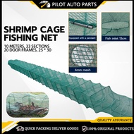 Shrimp Fishing Net Catcher Trap Foldable Portable Naga Bubu Panjang Bubu