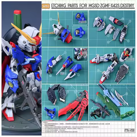 Madworks S81 Photo Etch Detail Up Parts Self Adhesive for MGSD ZGMF-X42S Destiny Model Building Hobb