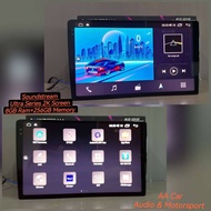 SOUNDSTREAM 8GB Ram + 256GB Memory ANZUO ULTRA 2K QLED 360 Cam Supported, DSP, 4G Android Player