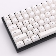 Premium White PBT Keycaps with Sublimation Font | Compatible with Razer & Ducky One 3 Mini |RSA Prof