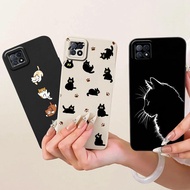 For Oppo A73 5G Case CPH2161 Cute Cat New Painted Cover Shockproof Soft TPU Phone Case For Oppo A73 