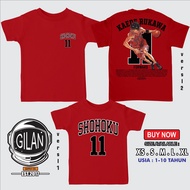 Sakazuki SLAM DUNK KAEDE Rukaw Anime Cartoon T-Shirt For Kids