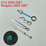 Mod Watch Hands Blue Luminous GMT Needles Suit For ETA Seagull 2836 Mingzhu 3804 Mechanical Movement