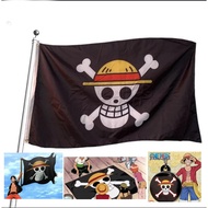 One Piece Flag Luffy Mugiwara Pirate Jolly Roger Straw Hat
