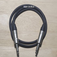 สายสัญญาณเสียงทองแดงแท้P.Phone+P.Phone สายแจ็คโมโน สายแจ็คกีตาร์สีดำDYNACOMหัวLidge ยาว1ม./1.5ม./2ม.