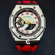 《改裝訂製》G-SHOCK特別限量版 男裝女裝手錶鋼錶電子錶 防水潛水錶 農家橡樹 Casioak Casio G Shock Special Limted Edition GM2100 Luxury