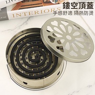 J501-0012-X7.Y15 2404092 Tinplate Hollow Portable Ash Mosquito Coil Box- $18