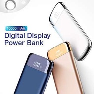 數碼Led顯示快速充電寶智能、10000mAh AI Led Lamp digital display fast Charge Power Bank White Color (JoyRoom) (Blue) For iPhone Galaxy HTC LG Sony Nokia Samsung   For iPhone X 8 Plus Galaxy Note 8