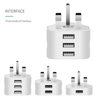 5V/1A/2.1A/3.1A USB Power Adapter 3 PIN UK Plug AC Wall Charger with 1/2/3 USB Ports Charging For Xiaomi Oppo