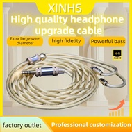 XINHS-03-02 ชุดหูฟังไฮบริดทองแดงเงิน LITZ ออกแบบอัพเกรดสาย HIFI Balanced Lne กับ MMCX / 0.78 2PIN สำ