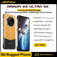 Ulefone Armor 23 Ultra 5G Smartphone Satellite Message 120W +55W Wireless charging 512GB ROM 24GB RAM 64MP Night Camera 6.78"