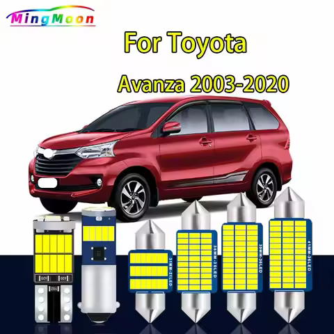 Canbus Car LED Interior Light Kit For Toyota Avanza 2003-2016 2017 2018 2019 2020 Dome Map Reading T