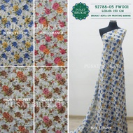MAWAR BRUKAT KEBAYA FABRIC WITH MOTIF BRUKAT LACE PRINTING ROSE/ - NARAYA 92788-05 FW001 - [price p