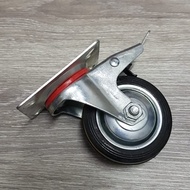 Xander 3 inch Rubber Wheels with Brakes - Trolley Trolley Display Case Wheels