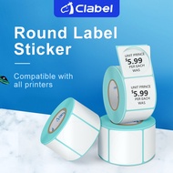 CLABEL 321D/320D/221D Round Sticker Customized Thermal Paper Label Sticker White Label  Food Flower 