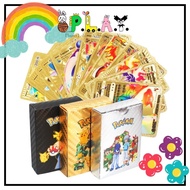 PLAY Pokemon Trading Card Game 55 pcs Game Card Collection Silver Gold Black