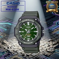 CASIO Standard LED Light Analog Quartz Men's Watch - Model MW-620H (Various Colors)