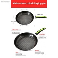 ✼☑∋GDeal 4-in-1 Romani Medical Stone Cookware Soup Pot Wok Frying Pan With Lid (CW-7117)