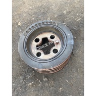 ISUZU ELF NPR81 ENGINE 4.8cc 4HL1 CRANKSHAFT PULLEY  🇯🇵JAPAN USED HALF CUT  [READY STOCK]