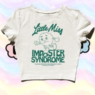 STARPERSON | IMPOSTER CROP TOP Syndrome | GRUNGE | Y2K | METAL METAL | VINTAGE VINTAGE | AESTHETIC A