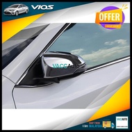 Toyota Vios (3rd Gen) Side Mirror Chrome Carbon Cover Side Rearview Mirror Wing Cover 2013-2019 XP150 NCP150 3rd Vacc