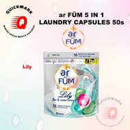 AR FUM 5-in-1 Laundry Capsules Refill 50 pcs / (Rose Lily Amore & Eternal) / ar fum Beads In Wash Sc