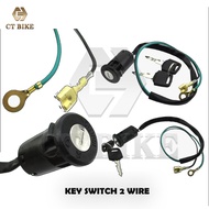 CTBIKE Key Switch 2 Wire Ignition Kids ATV Quad Go Kart Cart Moto For Mini Dirt Pocket Bike 49cc Hig
