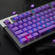 keycaps Glacier Transparent Transparent Key Cap OEM Highly Dichroic 130 Key Adaptation 68/75/84/87/9